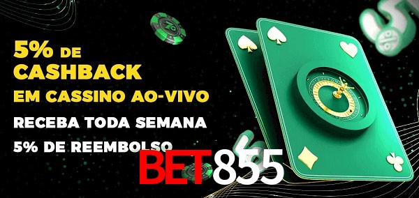Promoções do cassino ao Vivo BET855